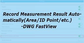 Record Measurement Result Automatically
